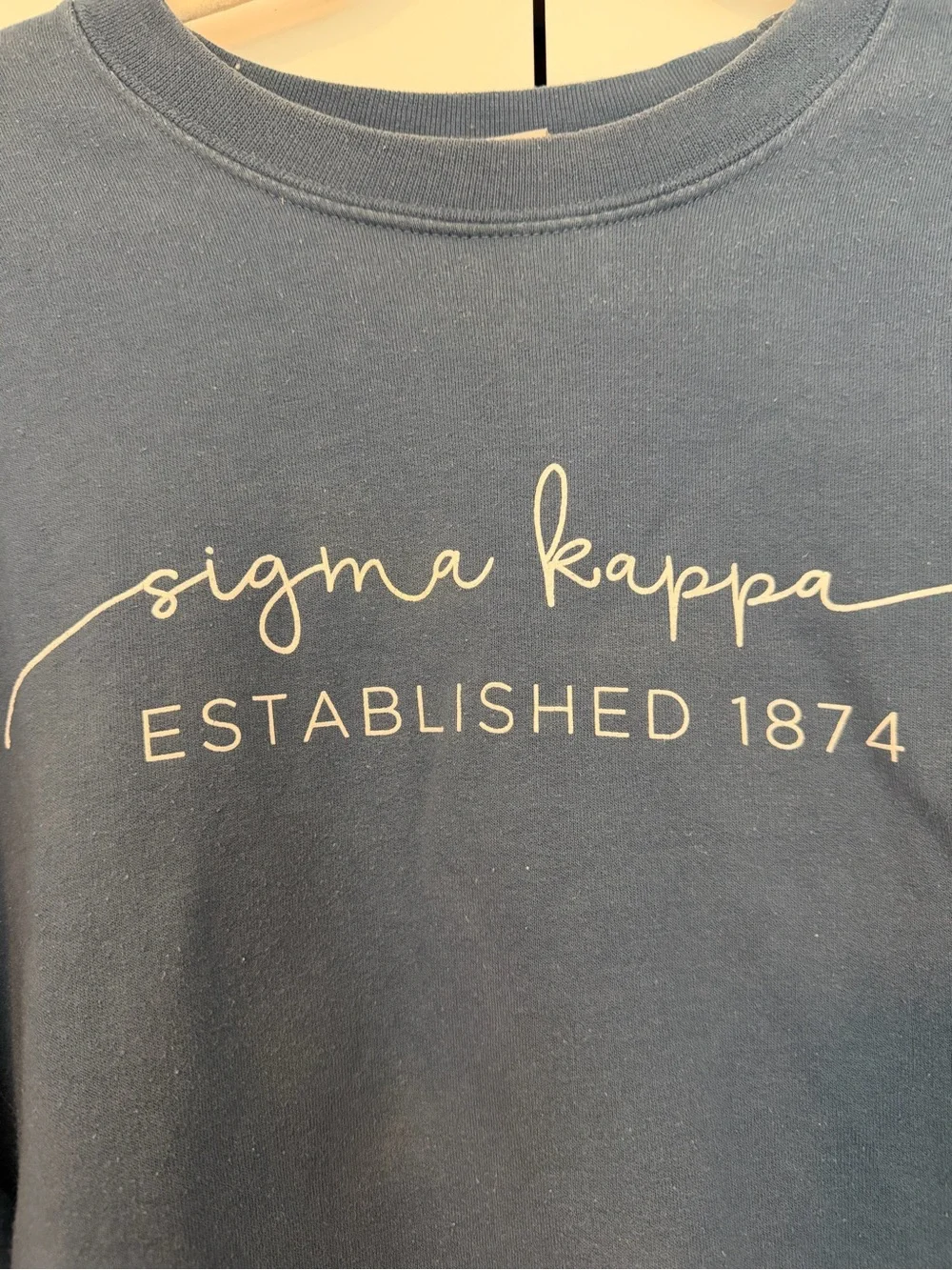 Sigma Kappa Blue Crewneck Sweatshirt